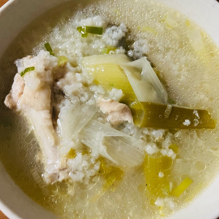 ストーブ鍋で!手羽元サムゲタン